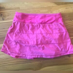 Hot pink lulu lemon skirt size 6 pace rival